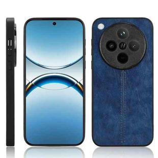 For OPPO Find X8 Cow Pattern Sewing Back Cover Phone Case(Blue)