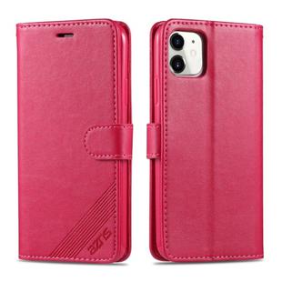 For iPhone 11 AZNS Sheepskin Texture Horizontal Flip Leather Case with Holder & Card Slots & Wallet(Red)