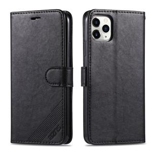 For iPhone 11 Pro AZNS Sheepskin Texture Horizontal Flip Leather Case with Holder & Card Slots & Wallet(Black)