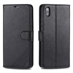For Xiaomi Redmi 7A AZNS Sheepskin Texture Horizontal Flip Leather Case with Holder & Card Slots & Wallet(Black)