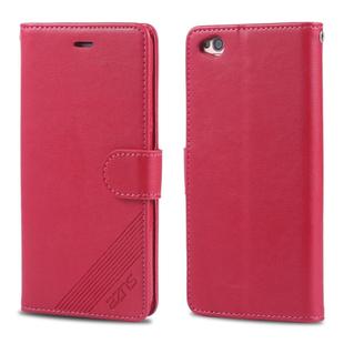 For Xiaomi Redmi Go AZNS Sheepskin Texture Horizontal Flip Leather Case with Holder & Card Slots & Wallet(Red)