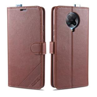 For Xiaomi Redmi K30 Pro AZNS Sheepskin Texture Horizontal Flip Leather Case with Holder & Card Slots & Wallet(Brown)