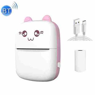 C9 Mini Bluetooth Wireless Thermal Printer With 1 Roll Paper(Pink)