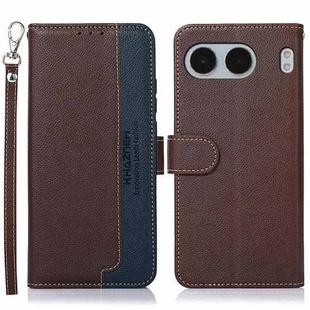 For OnePlus Nord 4 KHAZNEH Litchi Texture Leather RFID Phone Case(Brown)