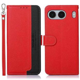 For OnePlus Nord 4 KHAZNEH Litchi Texture Leather RFID Phone Case(Red)