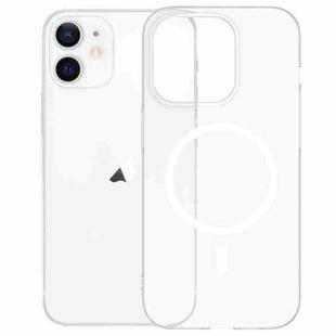 For iPhone 12 High Transparency MagSafe Ice Fog Phone Case(Translucent White)