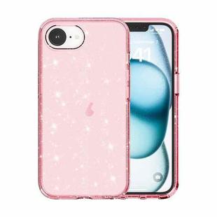 For iPhone SE 2024 Shockproof Terminator Glitter Powder Phone Case(Pink)