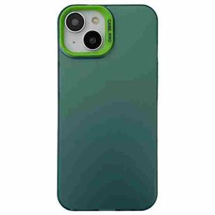 For iPhone 14 Semi Transparent Frosted PC Phone Case(Green)