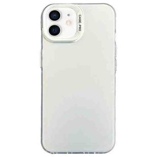 For iPhone 12 Semi Transparent Frosted PC Phone Case(White)
