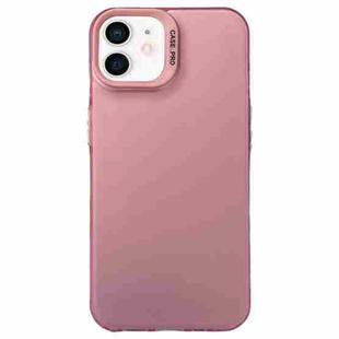 For iPhone 11 Semi Transparent Frosted PC Phone Case(Pink)