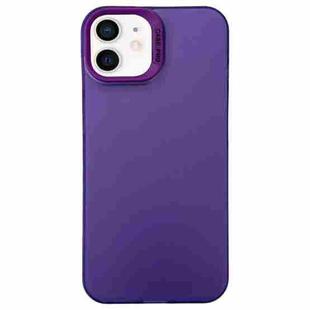 For iPhone 11 Semi Transparent Frosted PC Phone Case(Purple)