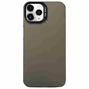 For iPhone 11 Pro Max Semi Transparent Frosted PC Phone Case(Brown)