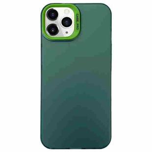 For iPhone 11 Pro Max Semi Transparent Frosted PC Phone Case(Green)