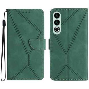 For OnePlus Nord CE4 Stitching Embossed Leather Phone Case(Green)