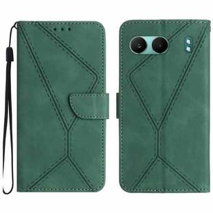 For OnePlus Nord 4 5G Stitching Embossed Leather Phone Case(Green)