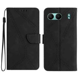 For OnePlus Nord 4 5G Stitching Embossed Leather Phone Case(Black)