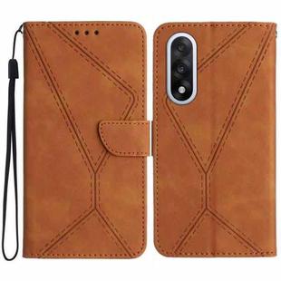 For OnePlus Nord 5 5G / Ace 5 Ultra Stitching Embossed Leather Phone Case(Brown)