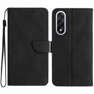 For OnePlus Nord 5 5G / Ace 5 Ultra Stitching Embossed Leather Phone Case(Black)