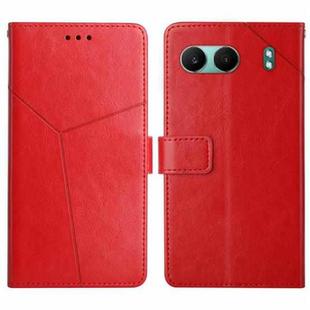 For OnePlus Nord 4 5G Y-shaped Pattern Flip Leather Phone Case(Red)