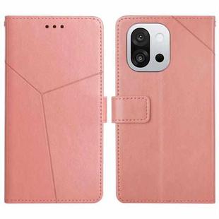 For OnePlus 13T Y-shaped Pattern Flip Leather Phone Case(Pink)