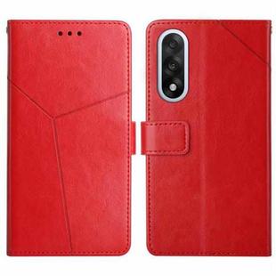 For OnePlus Nord 5 5G / Ace 5 Ultra Y-shaped Pattern Flip Leather Phone Case(Red)