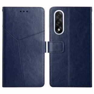 For OnePlus Nord 5 5G / Ace 5 Ultra Y-shaped Pattern Flip Leather Phone Case(Blue)
