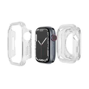 For Apple Watch Series 6 / 5 / 4 / SE 40mm 2-in-1 PC Hybrid TPU Armor Watch Case(Transparent)