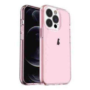For iPhone 15 Pro Max Shockproof Terminator Transparent Phone Case(Pink)
