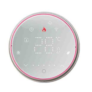 BHT-6001GALW 95-240V AC 5A Smart Round Thermostat Water Heating LED Thermostat With WiFi(White)