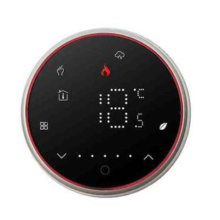 BHT-6001GAL 95-240V AC 5A Smart Round Thermostat Water Heating LED Thermostat Without WiFi(Black)