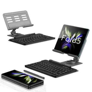 For Samsung Galaxy Z Fold5 GKK Folding Holder + Keyboard + Pen + Mouse Set(Grey)