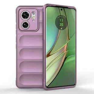 For Motorola Edge 40 5G Magic Shield TPU + Flannel Phone Case(Purple)