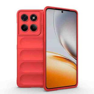 For Motorola Edge 60 Fusion 5G Global Magic Shield TPU + Flannel Phone Case(Red)