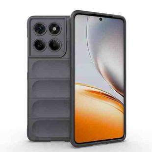 For Motorola Edge 60 Fusion 5G Global Magic Shield TPU + Flannel Phone Case(Dark Grey)