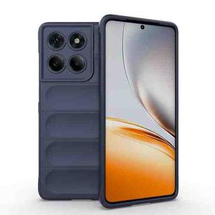 For Motorola Edge 60 Fusion 5G Global Magic Shield TPU + Flannel Phone Case(Dark Blue)