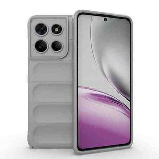 For Motorola Edge 60 Stylus 5G Global Magic Shield TPU + Flannel Phone Case(Grey)