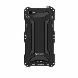 For iPhone 6s / 6 R-JUST Pure Color Shockproof Dustproof Armor Metal Protective Case(Black)