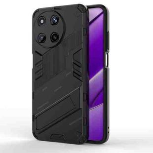 For Realme 11 4G Global Punk Armor 2 in 1 PC + TPU Phone Case with Holder(Black)