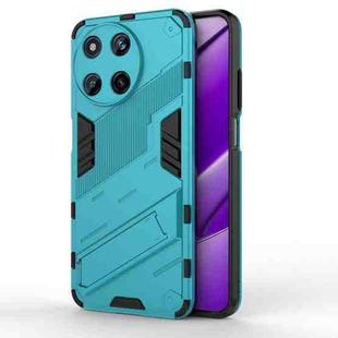For Realme 11 4G Global Punk Armor 2 in 1 PC + TPU Phone Case with Holder(Blue)