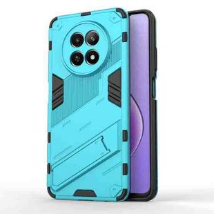 For Realme 12 5G Global Punk Armor 2 in 1 PC + TPU Phone Case with Holder(Blue)