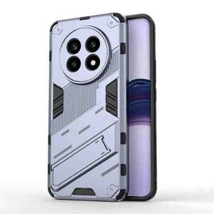 For Realme 13 Pro 5G Global Punk Armor 2 in 1 PC + TPU Phone Case with Holder(Grey)