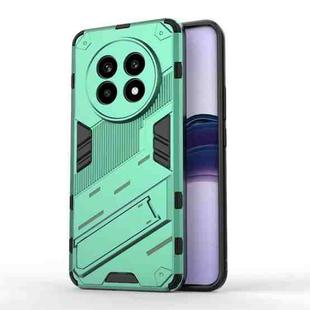 For Realme 13 Pro 5G Global Punk Armor 2 in 1 PC + TPU Phone Case with Holder(Green)