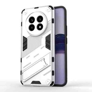 For Realme 13 Pro 5G Global Punk Armor 2 in 1 PC + TPU Phone Case with Holder(White)