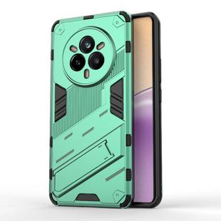 For Realme 14 Pro 5G Global Punk Armor 2 in 1 PC + TPU Phone Case with Holder(Green)