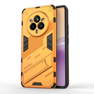 For Realme 14 Pro 5G Global Punk Armor 2 in 1 PC + TPU Phone Case with Holder(Orange)