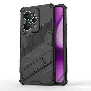 For Realme 15 Pro 5G Global Punk Armor 2 in 1 PC + TPU Phone Case with Holder(Black)