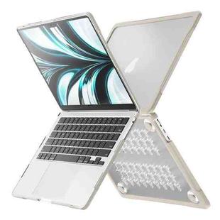 For MacBook Air 13.6 inch A2681 2022 Translucent Laptop Protective Case(Khaki)