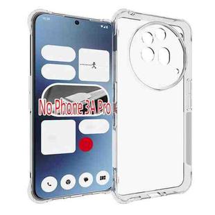 For Nothing Phone 3a Pro Shockproof Non-slip Thickening TPU Phone Case(Transparent)