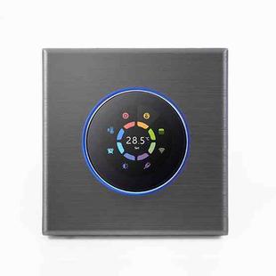 BHT-7000-GBLW 95-240V AC 16A Smart Knob Electric Heating Thermostat with Internal Sensor & WiFi Connection(Silver)
