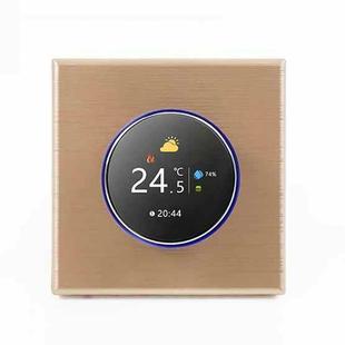 BHT-7000-GBLW 95-240V AC 16A Smart Knob Electric Heating Thermostat with Internal Sensor & WiFi Connection(Gold)